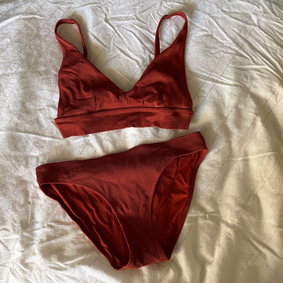 aerie Other - aerie Scoop Bikini Top & Bottom